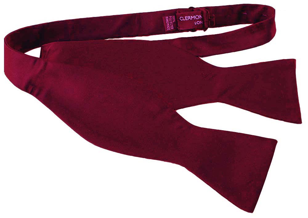 Burgundy Self-Tie Bow Tie